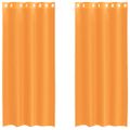 vidaXL voálové závesy s priechodkami 2 ks oranžové 140x225 cm
