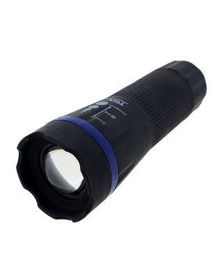 Ručná LED svietidlo so zoomom TR 312R modrá, ABS/1W