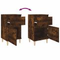vidaXL Nočné stolíky 2 ks dymový dub 40x35x70 cm