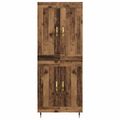 vidaXL Highboard Staré drevo 69,5 x 34 x 90 cm Kompozitné drevo