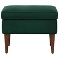 vidaXL Taburetka Tmavozelená 55 x 35 x 41 cm Zamat