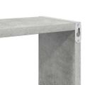 vidaXL Nástenné police 4ks betónovo sivé 80x15x26,5cm kompozitné drevo