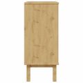 vidaXL Skrinka so zásuvkami OTTA, hnedo biela 76,5x39,5x90cm, borovica