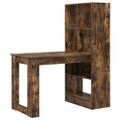vidaXL Stôl Dymová dub Kompozitné drevo 122 x 67 x 145 cm