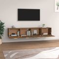 vidaXL Nástenné skrinky 2 ks dymový dub 100x36,5x35 cm sprac. drevo