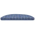 vidaXL Samolepiace schodové rohože 15 ks 56 x 17 x 3 cm Non-Slip Modrá