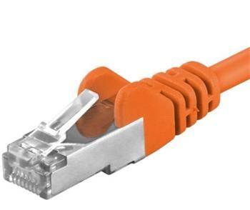 Premiumcord Patch kábel CAT6a S-FTP, RJ45-RJ45, AWG 26/7 0,25 oranžová