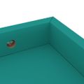 vidaXL Terasové nástenné police 2 ks modré 40x15x4 cm MDF