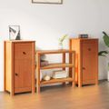 vidaXL Servírovacia skriňa 2 ks Včelí hnedý 39 x 34,5 x 80 cm