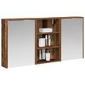 vidaXL Set kabinetov do kúpeľne 3 ks 126 x 16 x 62.5 cm