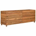 vidaXL Vyvýšený záhon 150x40x55 cm, recyklované tíkové drevo a oceľ