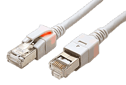 S/FTP patchkabel kat.6, 10m, se světelnou identifikací, šedý