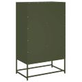 vidaXL Vysoká skrinka olivovozelená 68x39x111,5 cm oceľ