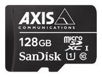 Pamäťová karta flash (adaptér microSDXC na SD vrátane) - 128 GB - UHS-I U1 / Class10 - microSDXC UHS-I - čierna - pre AXIS D3110, M3085, M3086, M4308, M5075, P3818, Q1656, Q1715, Q1942, Q6100; P37 Series