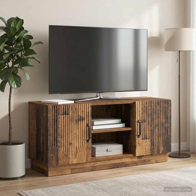 vidaXL TV skrinka 102 x 34,5 x 47 cm Staré drevo Kompozitné drevo