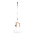 vidaXL Industriálna závesná lampa 25 W biela 30 cm okrúhla E27