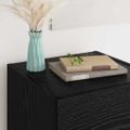 vidaXL Servírovacia skriňa Čierny dub 34,5 x 34 x 90 cm
