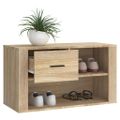 vidaXL Botník dub sonoma 80x35x45 cm spracované drevo