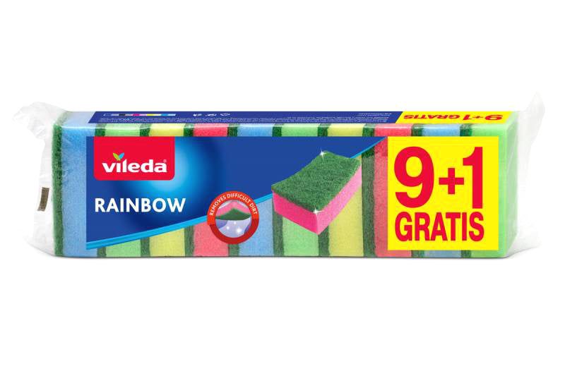 Hubka VILEDA Rainbow 173842 9+1ks