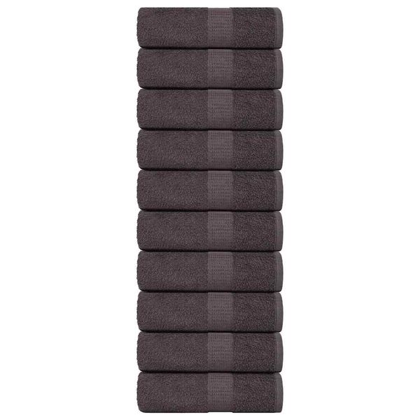 vidaXL Utierky na umývanie FROGN 10 ks antracitové 30x30 cm 360 g/m²