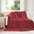 vidaXL Deky Bordeaux červená 270 x 240 cm 1.66 kg Flís