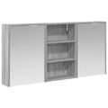 vidaXL Set kabinetov do kúpeľne 3 ks 126 x 16 x 62.5 cm
