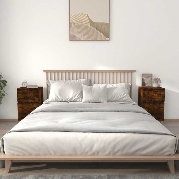 vidaXL Nočné stolíky 2 ks dymový dub 40x35x70 cm