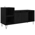 vidaXL TV skrinka 100 x 35 x 55 cm Čierny dub Kompozitné drevo