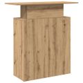 vidaXL Recepčný stôl dub artisan 100x40x104 cm kompozitné drevo