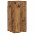 vidaXL Bočná polica 33 x 32 x 70,5 cm Kompozitné drevo Staré drevo