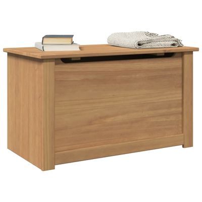 vidaXL Úložný box s vekom PANAMA 79x42x46 cm borovicový masív