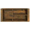 vidaXL Botník dymový dub 100x35x45 cm spracované drevo