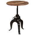 vidaXL Barový stôl, recyklovaný masív 75x(76-110) cm