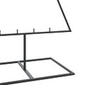 vidaXL Kovový vianočný dekoratívny stromček čierny 150 cm