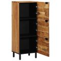 vidaXL Highboard s poličkou Hnedá 40 x 33 x 110 cm Masívne mango drevo