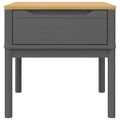 vidaXL Stolík na lampu FLORO sivý 55x55x54 cm borovicový masív