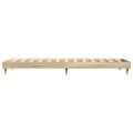 vidaXL Posteľný rám bez matraca dub sonoma 75x190 cm kompozitné drevo
