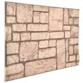 vidaXL Nástenné panely 10 ks 100 x 50 cm Béžová EPS pena
