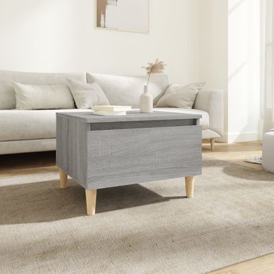 vidaXL Bočný stolík sivý sonoma 50x46x35 cm spracované drevo