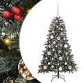 vidaXL Umelý vianočný stromček Zelená 120 cm PVC, plast a oceľ