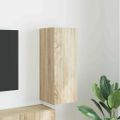 vidaXL TV nástenná skriňa 30 x 31 x 80 cm Sonoma Kompozitné drevo