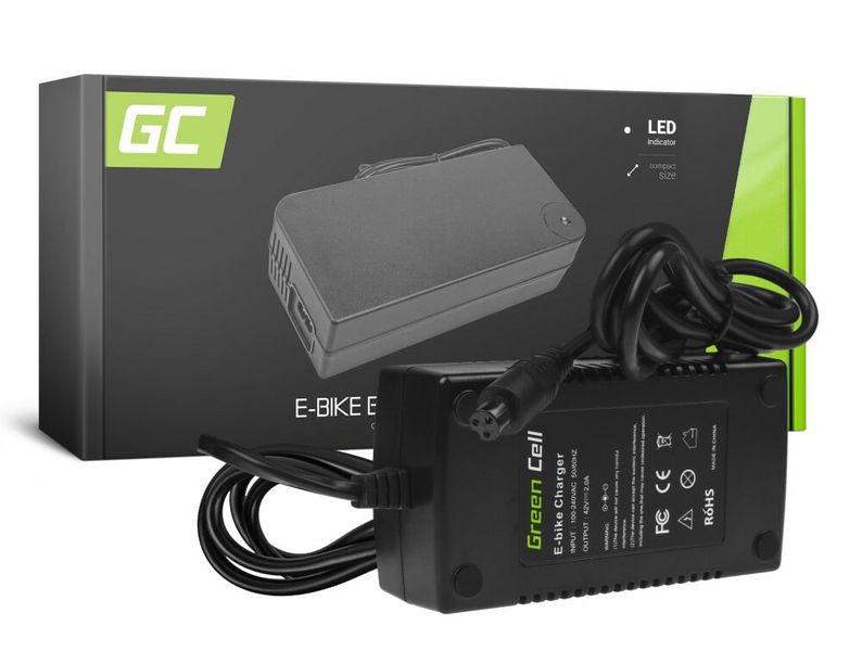 Green Cell ACEBIKE03 nabíjačka pre elektrobicykle 42V 2A 3 pin