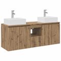 vidaXL Set kabinetov do kúpeľne 3 ks Dub artisan 49,5 x 41 x 62,5 cm