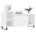vidaXL TV skrinka biela 100x35x55 cm spracované drevo