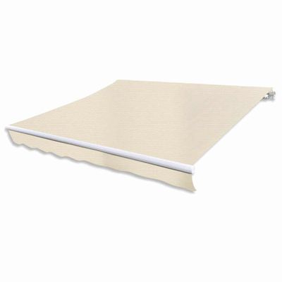 vidaXL Zaťahovacia markíza 400 cm, krémová
