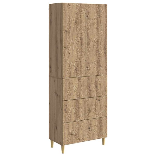 vidaXL Sada skríň 2 pcs Dub artisan 66 x 34,5 x 90 cm Kompozitné drevo