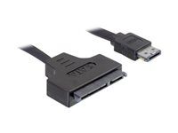 Kábel Power Over eSATA - 11 pin USB/eSATA (5/12 V) (M) do SATA combo (F) - 50 cm