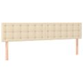 vidaXL Posteľný rám boxspring s matracom krémový 180x200 cm látka