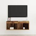 vidaXL Zostava TV skriniek 80 x 30 x 30 cm Staré drevo
