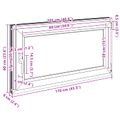 vidaXL Otočné a sklopné okno do suterénu RISOR 110 x 60 cm PVC a sklo